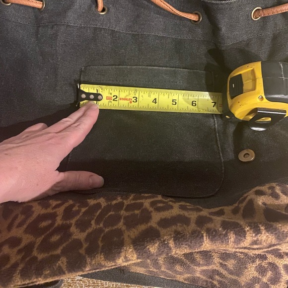 Denim animal print backpack - Picture 7 of 8